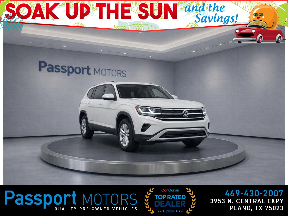 White 2022 Volkswagen Atlas SEL 4Motion SUV / Crossover All-Wheel Drive 8-Speed Automatic