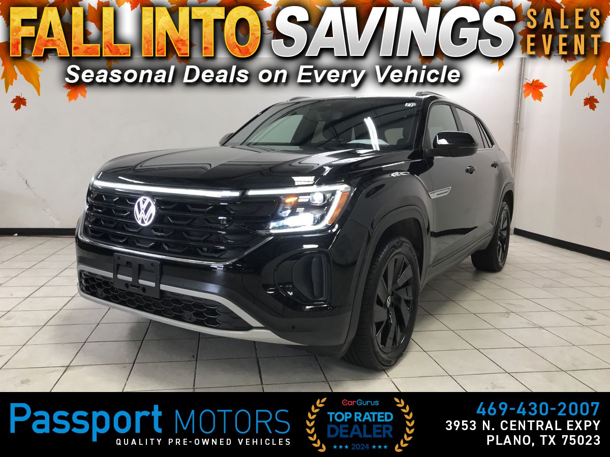 Black 2026 Volkswagen Atlas Cross Sport SUV / Crossover All-Wheel Drive 8-Speed Automatic