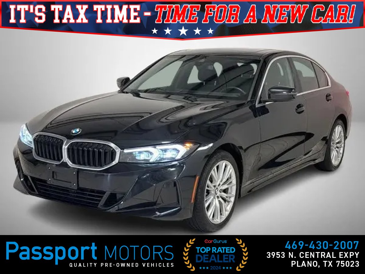 Black 2024 BMW 3 Series 330i xDrive AWD Sedan All-Wheel Drive 8-Speed Automatic