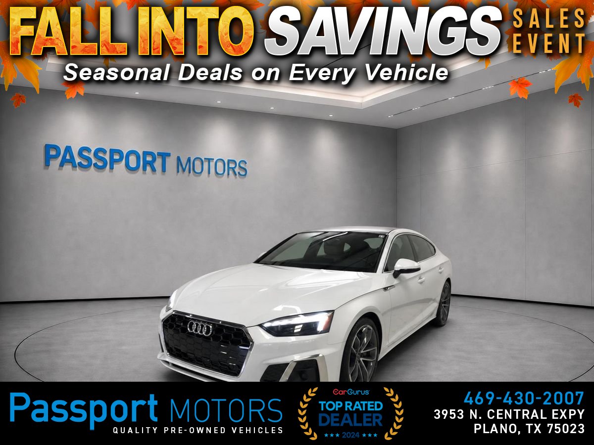White 2023 Audi A5 Sportback Sedan All-Wheel Drive 7-Speed Dual Clutch