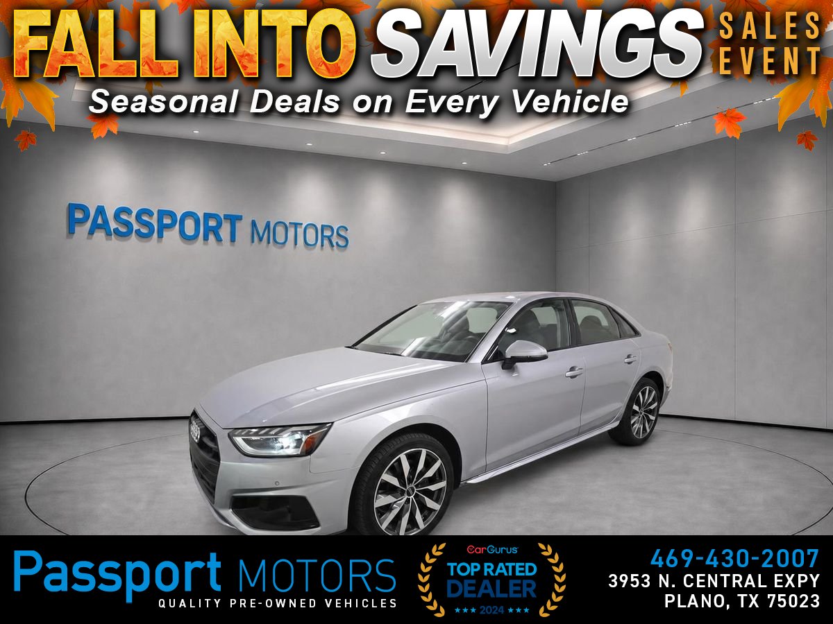 Silver 2023 Audi A4 Sedan All-Wheel Drive 7-Speed Dual Clutch