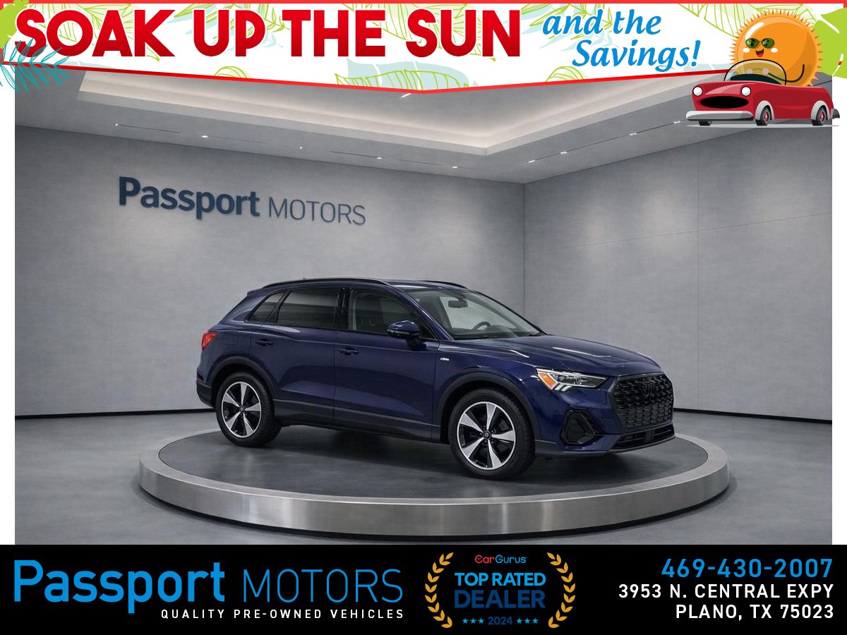 Blue 2023 Audi Q3 quattro Premium Plus S Line 45 TFSI SUV / Crossover All-Wheel Drive 8-Speed Automatic