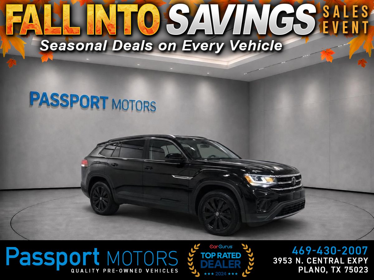 Black 2024 Volkswagen Atlas Cross Sport SUV / Crossover All-Wheel Drive 8-Speed Automatic