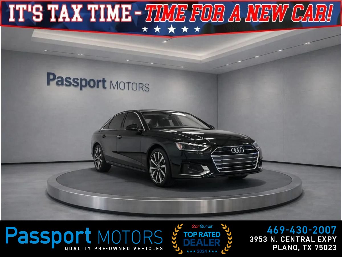 Black 2023 Audi A4 quattro Premium 40 TFSI AWD Sedan All-Wheel Drive 7-Speed Dual Clutch