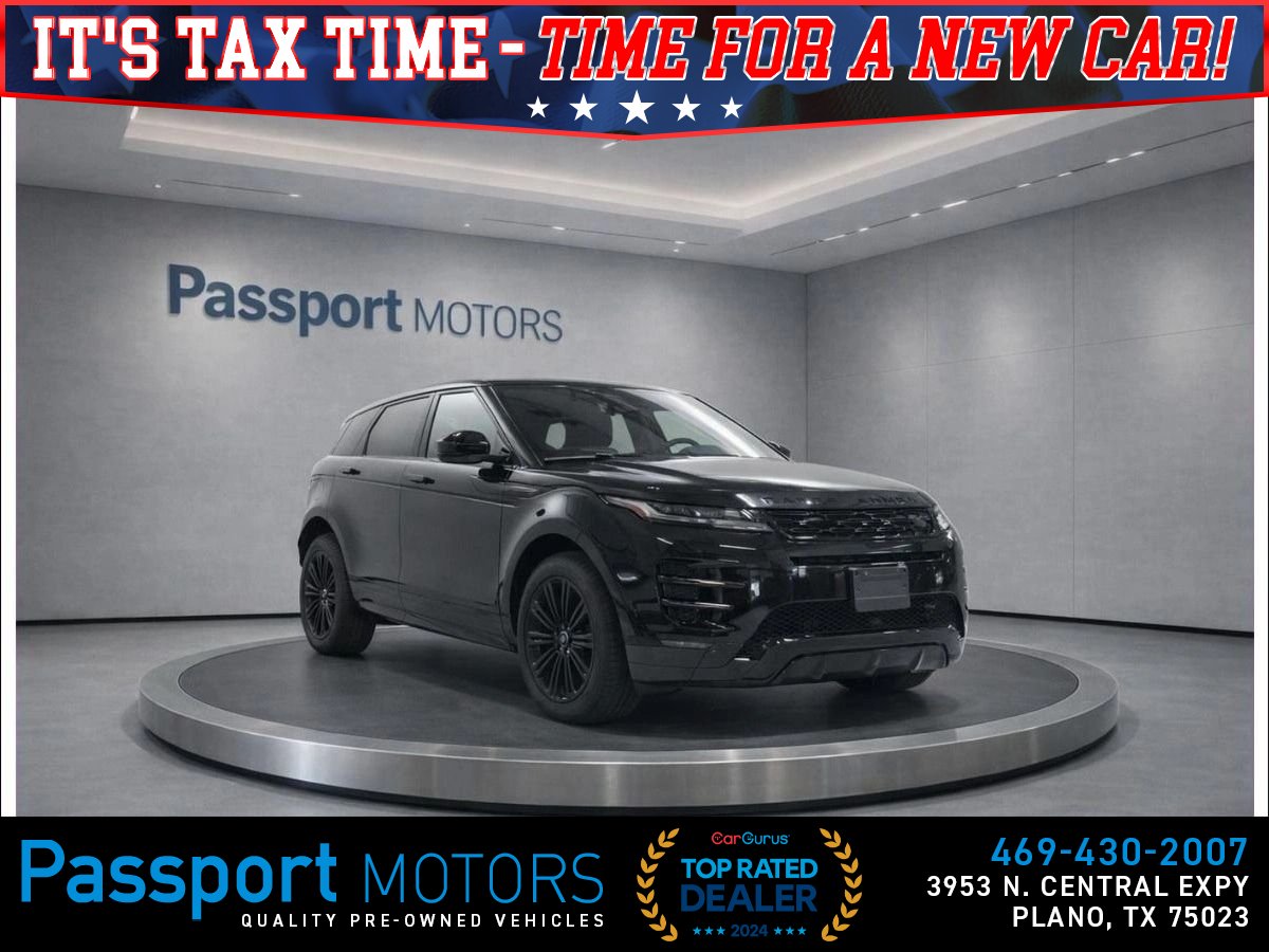 Black 2024 Land Rover Range Rover Evoque P250 Dynamic SE AWD SUV / Crossover All-Wheel Drive 9-Speed Automatic