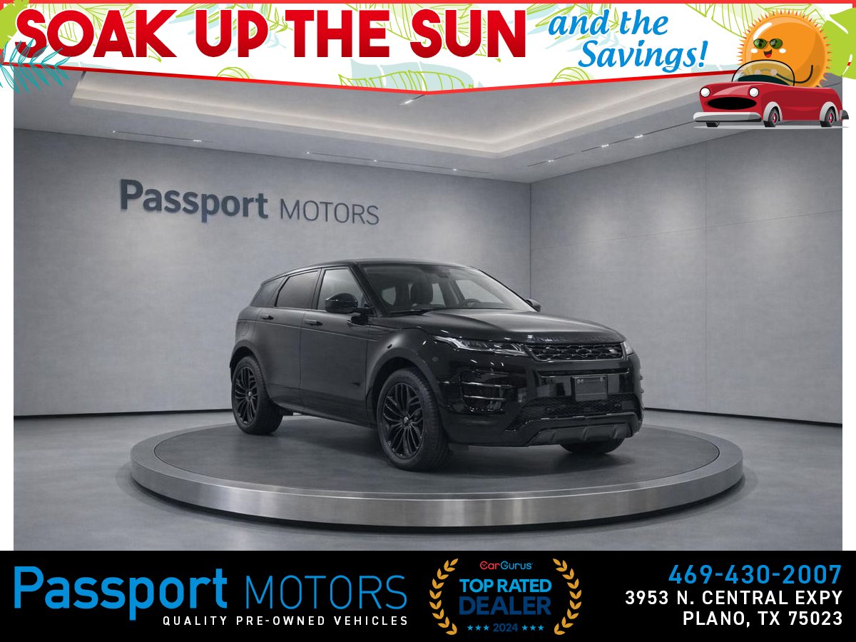 Black 2024 Land Rover Range Rover Evoque P250 Dynamic SE AWD SUV / Crossover All-Wheel Drive 9-Speed Automatic
