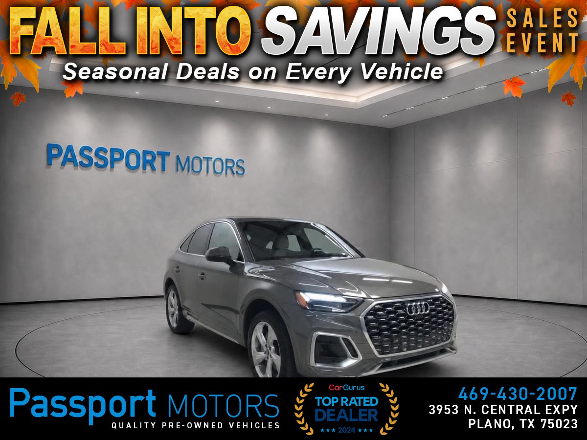 Gray 2023 Audi Q5 Sportback Sedan All-Wheel Drive 7-Speed Dual Clutch