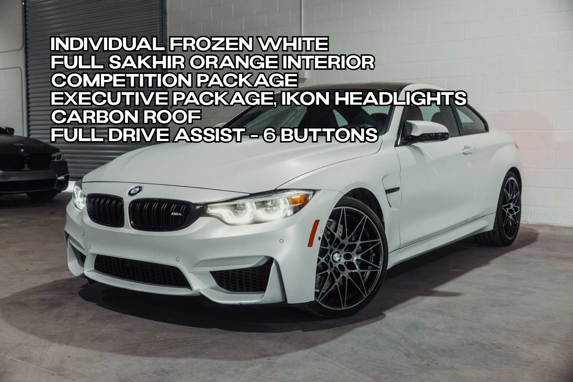 White 2018 BMW M4 Coupe RWD Coupe Rear-Wheel Drive 7-Speed Automatic