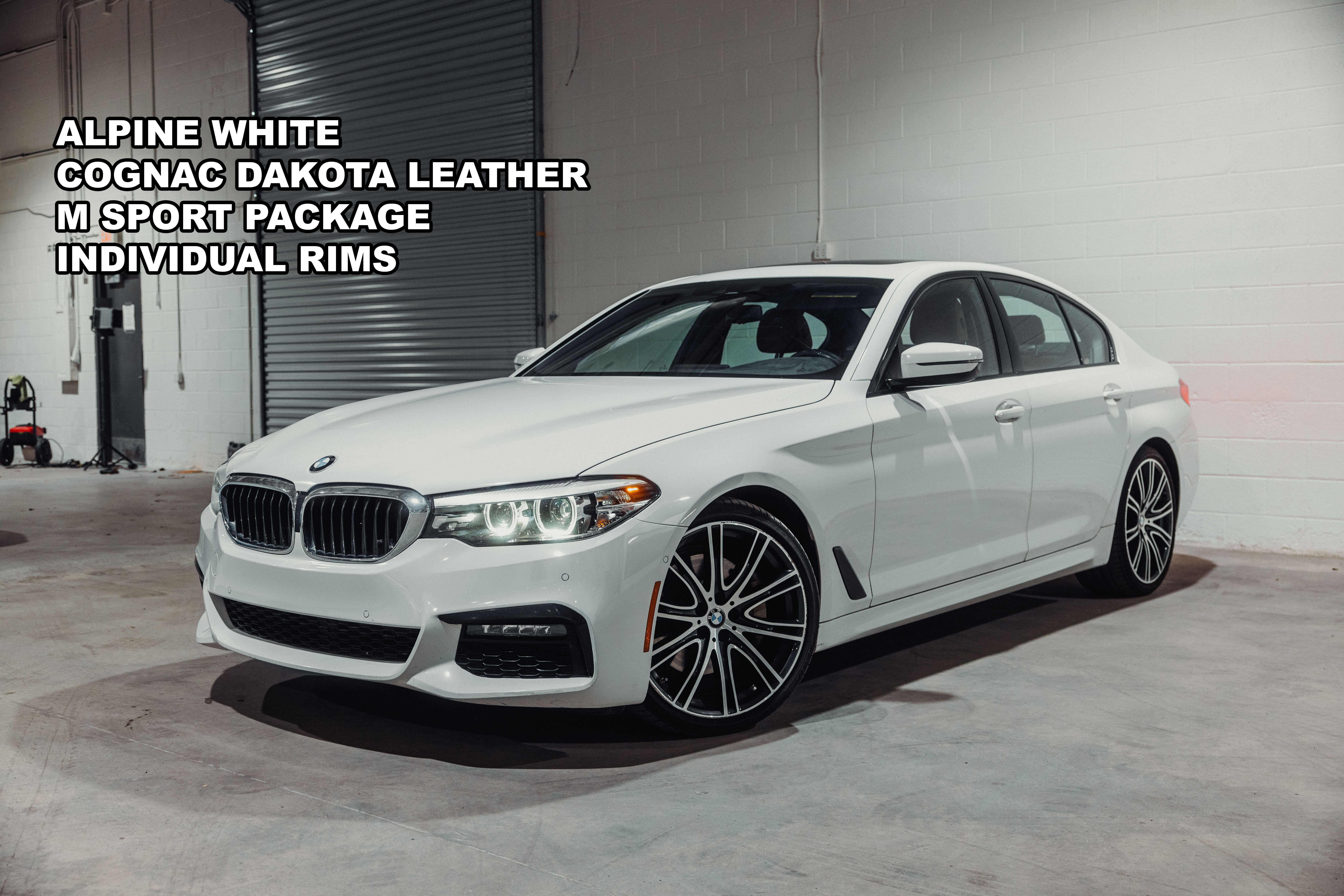 White 2019 BMW 5 Series Sedan Rear-Wheel Drive 8-Speed Automatic
