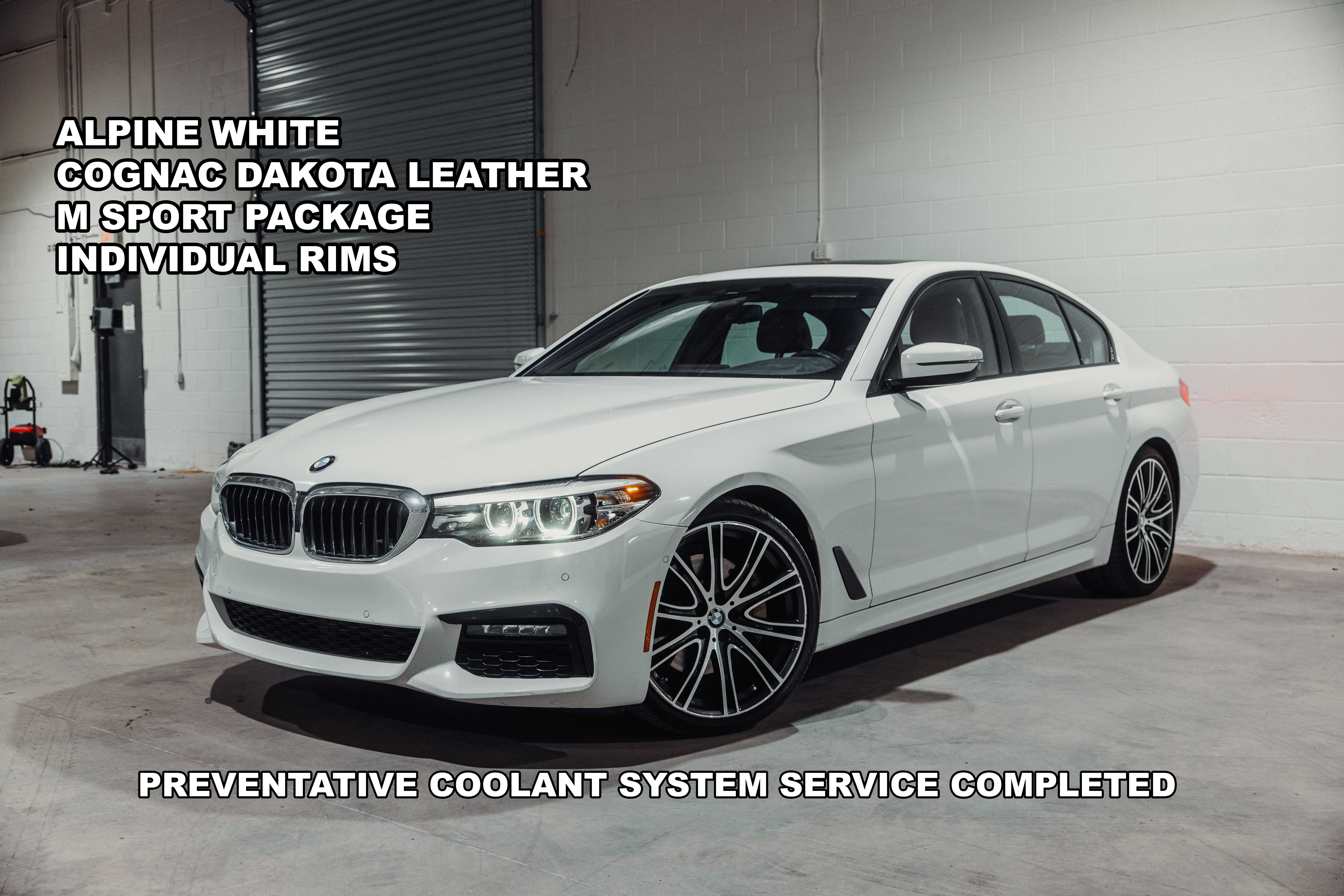White 2019 BMW 5 Series Sedan Rear-Wheel Drive 8-Speed Automatic