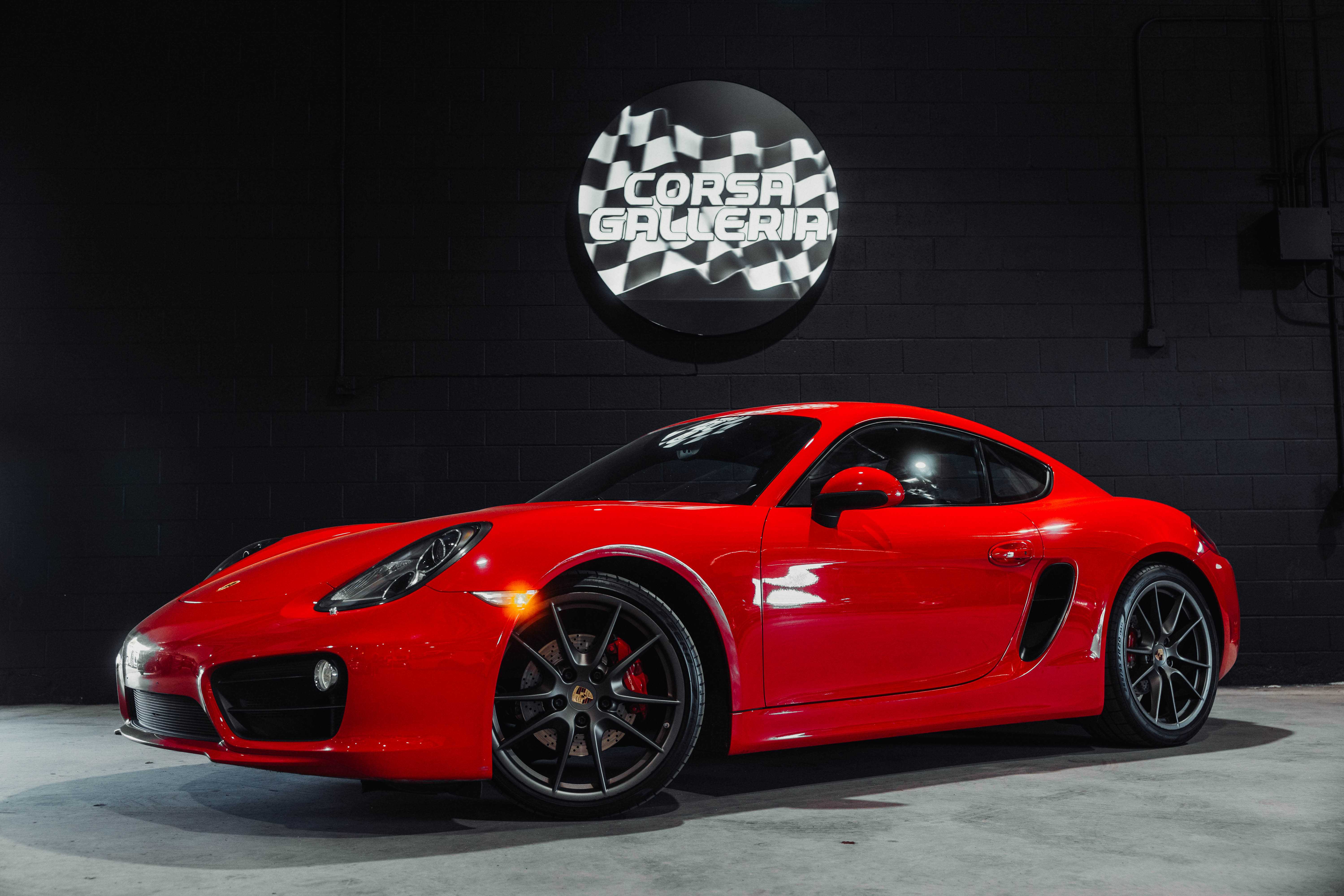 Black 2014 Porsche Cayman Coupe Rear-Wheel Drive 6-Speed Manual