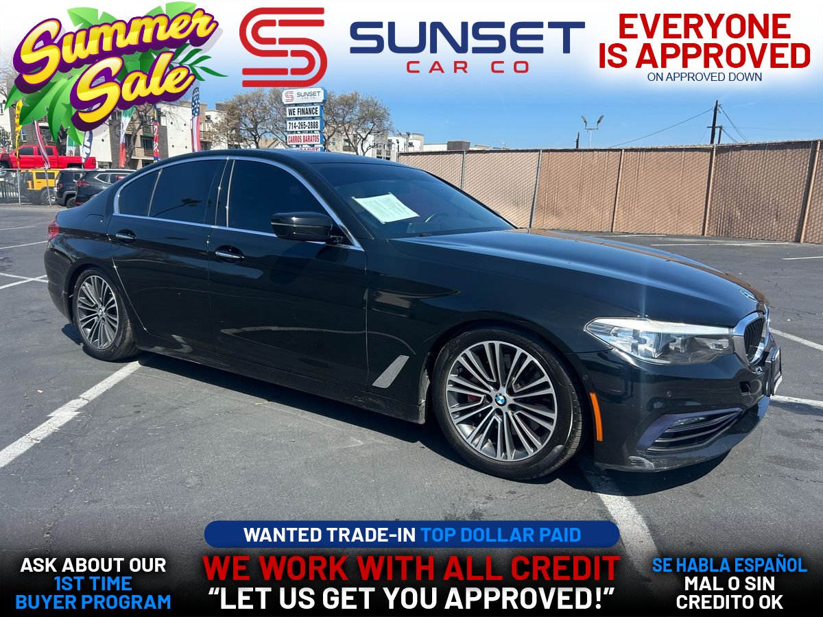 Black 2017 BMW 5 Series 530i Sedan RWD Sedan Rear-Wheel Drive 8-Speed Automatic