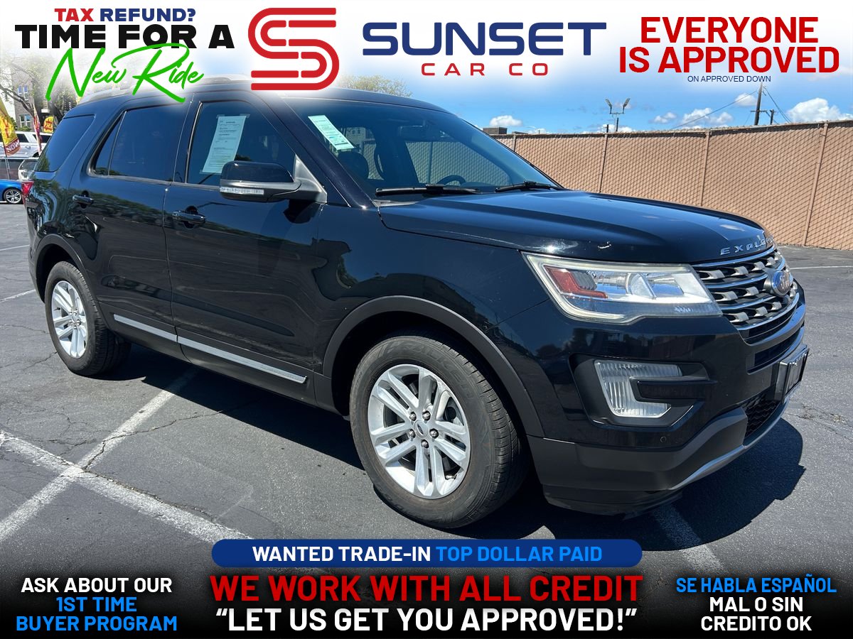 Black 2017 Ford Explorer XLT SUV / Crossover Front-Wheel Drive 6-Speed Automatic