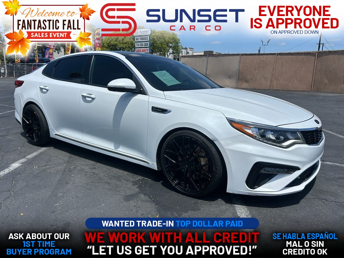 White 2019 Kia Optima Sedan Front-Wheel Drive 6-Speed Automatic