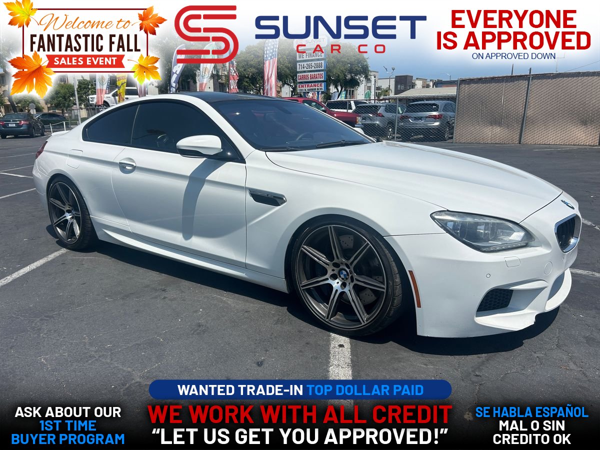 White 2014 BMW M6 Coupe Rear-Wheel Drive 7-Speed Automatic