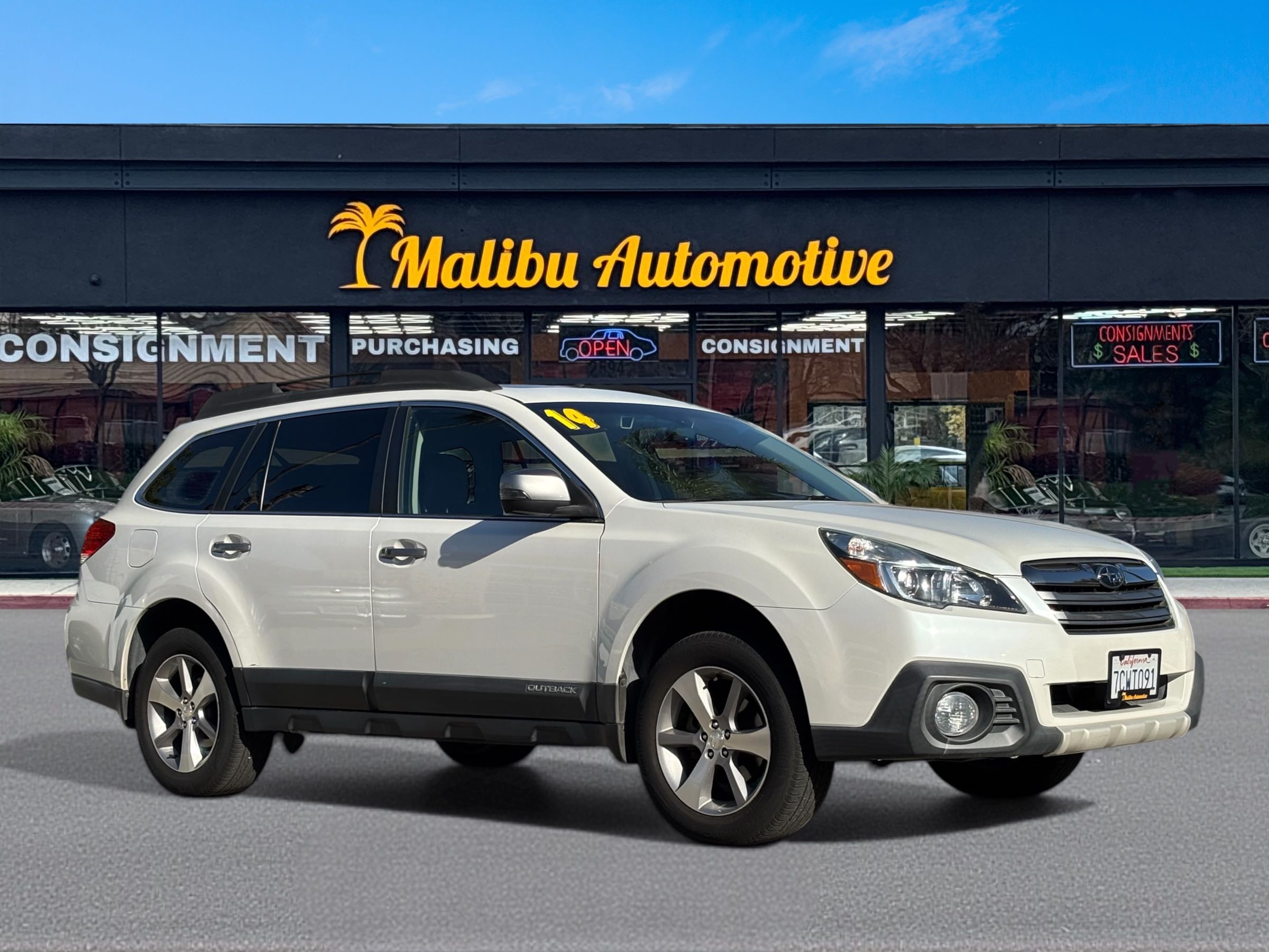 White 2014 Subaru Outback 2.5i Limited Wagon All-Wheel Drive Continuously Variable Transmission