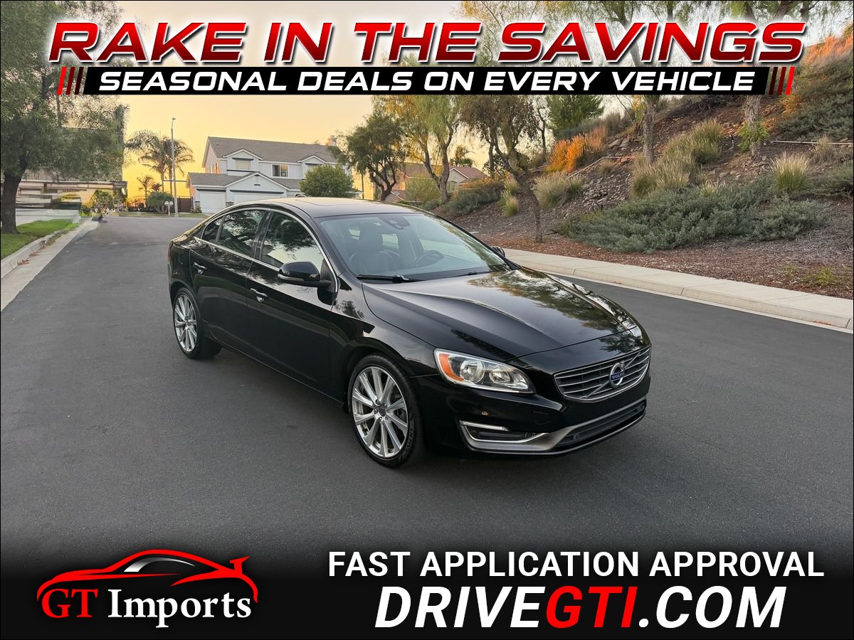 Black 2017 Volvo S60 Sedan Front-Wheel Drive 8-Speed Automatic